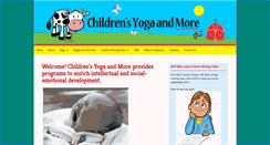 Desktop Screenshot of childrensyogaandmore.com